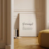 Black script font 'Pulmonologist' on white background with definition text below, featuring minimalist design ideal for medical office decor with ample white space.