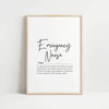 Emergency Nurse Art Printable, Inspirational Nurse Quote, Healthcare Worker Wall Decor, Digital Download, Nursing Office Art Emergency Nurse