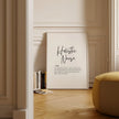 Minimalist black and white typography print featuring the definition of a Holistic Nurse as an integrative healer, with elegant script against a clean background, perfect for medical spaces.