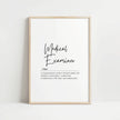 Elegant Medical Examiner definition typography print with black script font on white background, featuring inspirational text about compassion and truth in a clean, minimalist design ideal for professional settings.