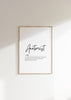 Minimalist Anatomist Definition Print – Medical Office Wall Art Digital Download