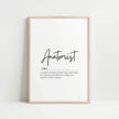 Minimalist Anatomist Definition Print – Medical Office Wall Art Digital Download