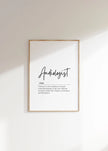  Minimalist Audiologist Definition Print – Medical Office Wall Art Digital Download 