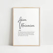 Minimalist Avian Veterinarian Definition Print – Professional Vet Office Wall Art Digital Download