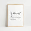 Minimalist Biotechnologist Definition Print – Modern Science Office Wall Art Digital Download