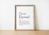 Minimalist typography art displaying 'Clinical Psychologist' in bold black script on white background with elegant serif font definition, creating a professional, calming atmosphere