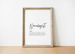 Elegant typography print featuring 'Neurologist' in bold cursive script with a professional definition in serif font against a clean white background, creating sophisticated decor for medical spaces.