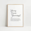 Modern typography-centered definition print of Veterinary Clinical Pharmacologist featuring elegant script and serif fonts on white background with clean lines and professional medical styling.
