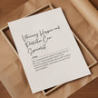 Black and white typographic print defining 'Veterinary Hospice and Palliative Care Specialist' in elegant script and serif fonts, presenting a professional definition that conveys compassion and dignity for end-of-life pet care.