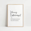 Elegant black script typography featuring 'Veterinary Ophthalmologist' definition on white background with thin black lines, conveying professional atmosphere perfect for veterinary offices.