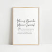 Sophisticated black script 'Veterinary Reproductive Medicine Specialist' with serif definition text against white background, creating a professional minimalist aesthetic for veterinary clinics.